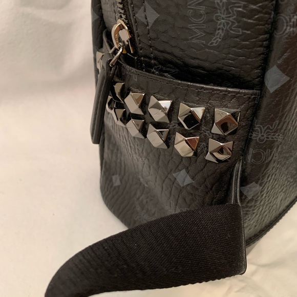 MCM Small Stark Side Stud Backpack Preloved - Picture 8 of 8